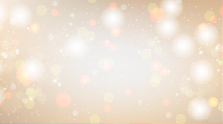 Vektor cremefarbener hintergrund mit bokeh-lichteffekt
