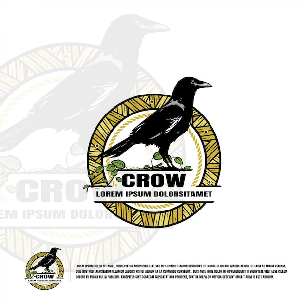 Crow logo vorlage