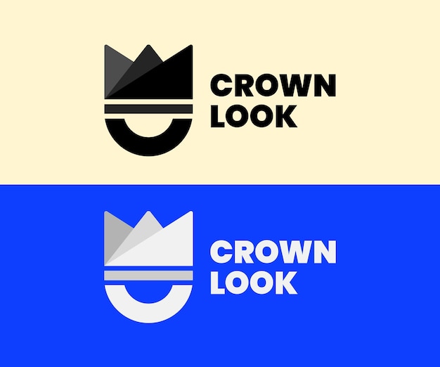 Vektor crown look-logo-design