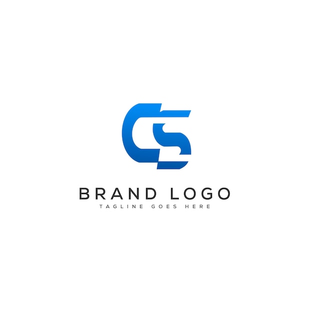CS-Logo-Design-Vektor-Vorlage-Design für die Marke