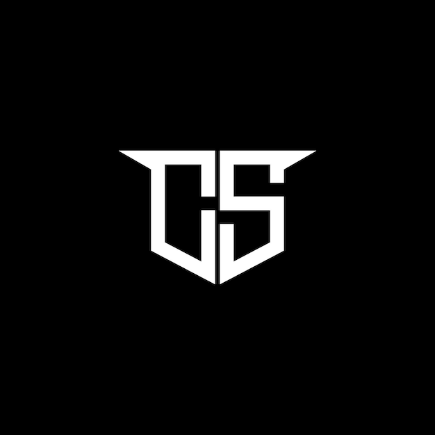 CS Modern Construction Logo mit symmetrischem Design