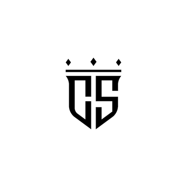 CS-Monogramm-Logo-Design, Buchstabe, Text, Name, Symbol, monochromes Logo, Alphabet-Zeichen, einfaches Logo