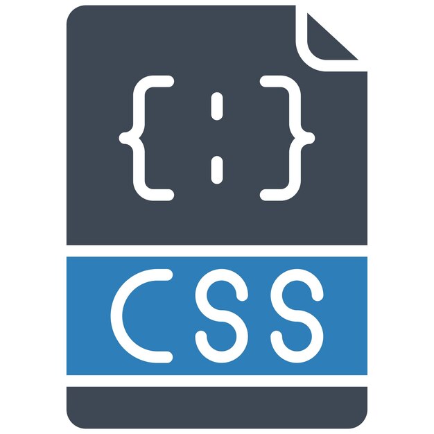 Css-Datei-Vektor-Illustrationsstil