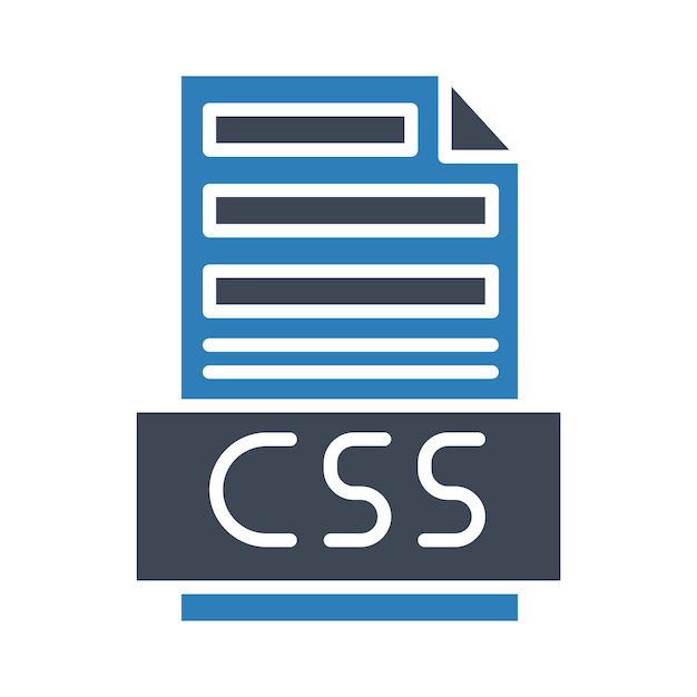 CSS-Datei-Vektorillustrationsstil
