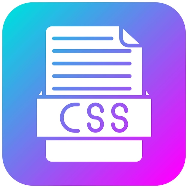 CSS-Vektor-Symbol kann für das Ikonenset der Dateiformate verwendet werden