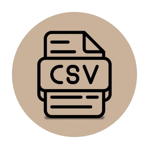 Csv-Datei-Typ-Symbol-Dateien und Dokumentformat-Erweiterung
