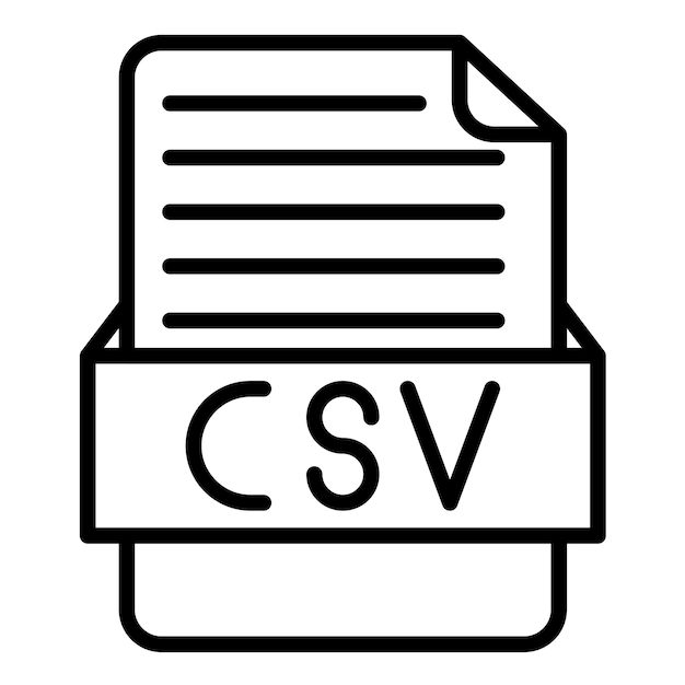 Vektor csv-vektorillustrationsstil