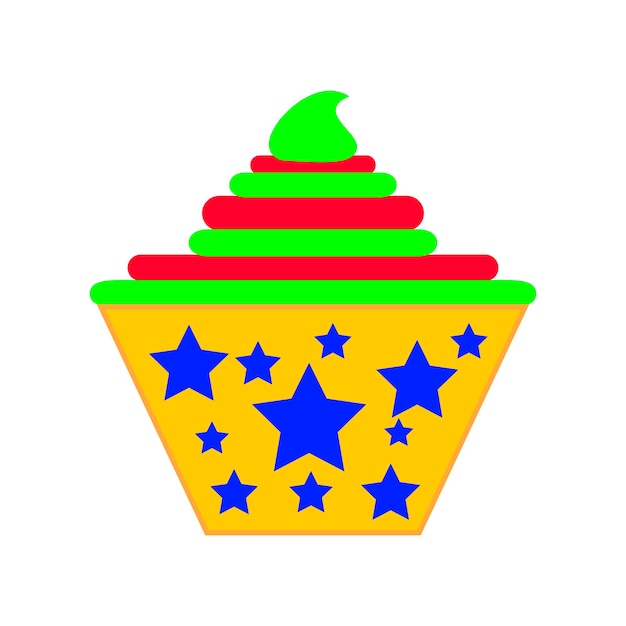 Cupcake-symbol vektor-illustration