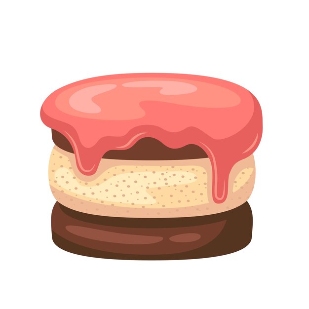 Cupcake-symbolillustration vektordesign