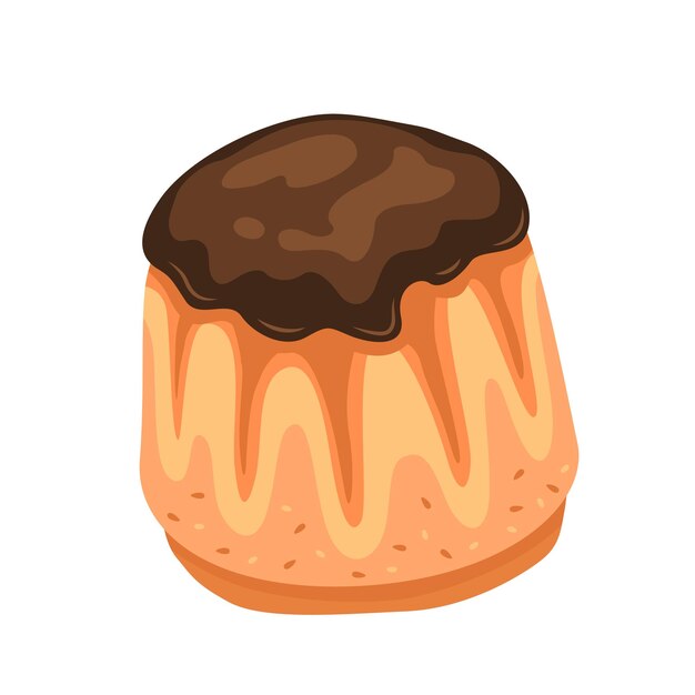 Vektor cupcake-symbolillustration vektordesign