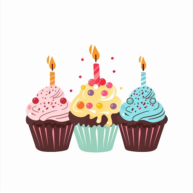Cupcakes mit Kerzen 4