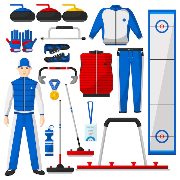 Curling-winterspielset