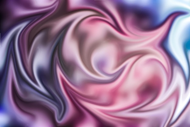 Curve Dynamic Pink Fluid Liquid Glänzende Stoffstruktur schillernder holografischer Hintergrund