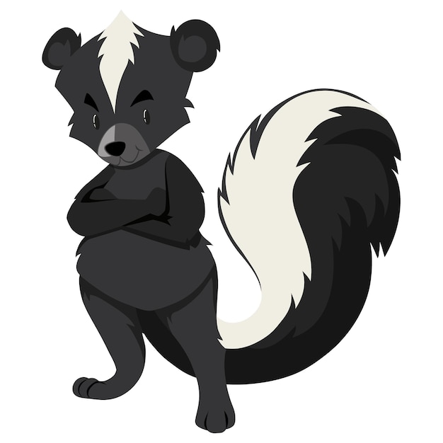 Cute Cartoon Skunk vektorische Illustrationsarbeit