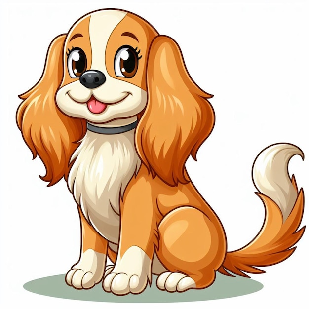 Vektor cute dogs vector zeichentrickfilm-illustration