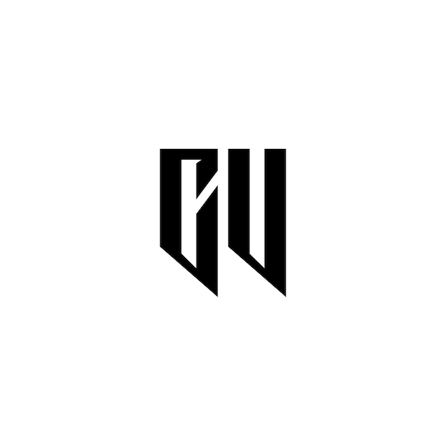 CV-Monogramm-Logo-Design, Buchstabe, Text, Name, Symbol, monochromes Logo, Alphabet-Zeichen, einfaches Logo