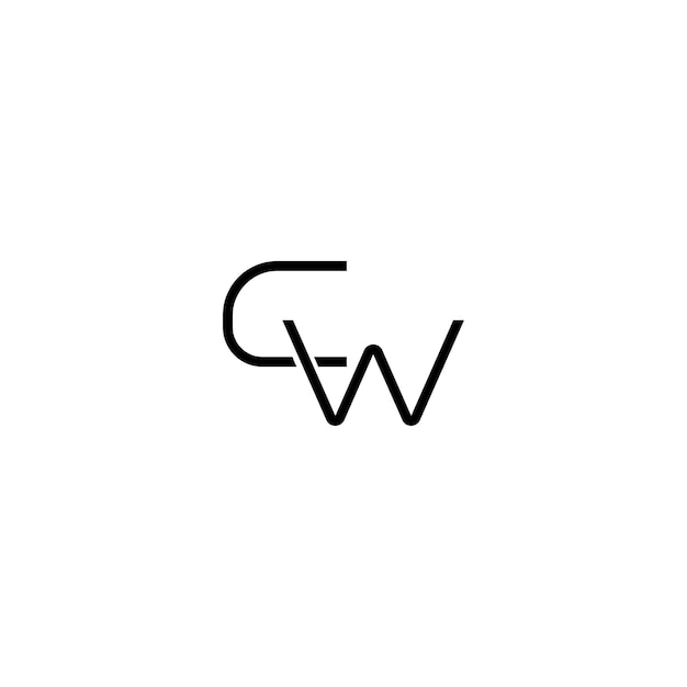 CV-Monogramm-Logo-Design, Buchstabe, Text, Name, Symbol, monochromes Logo, Alphabet-Zeichen, einfaches Logo