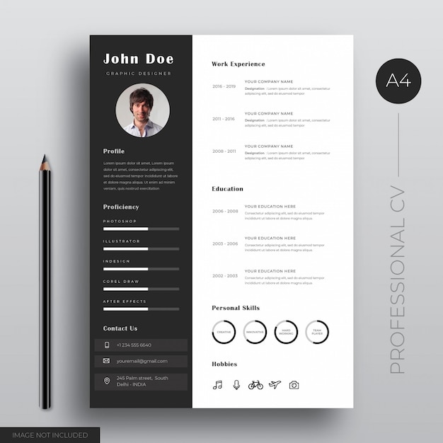 Vektor cv-template-design