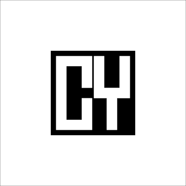 CY Moderne Buchstabenkombination Logo minimalistisches Design