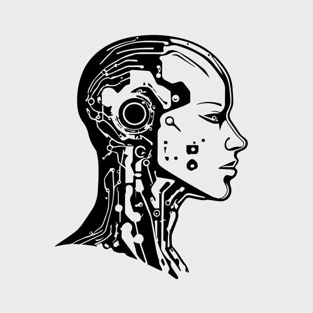 Cyber-Humanoid-Kopf