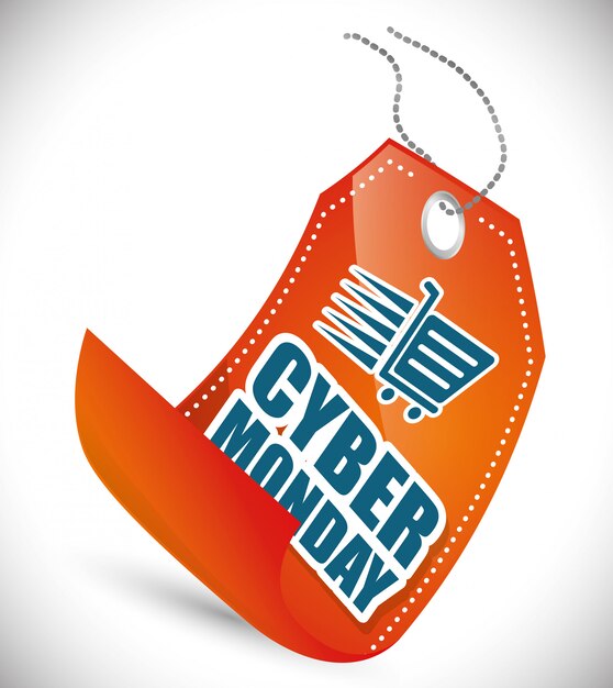 Vektor cyber ​​monday e-commerce-design