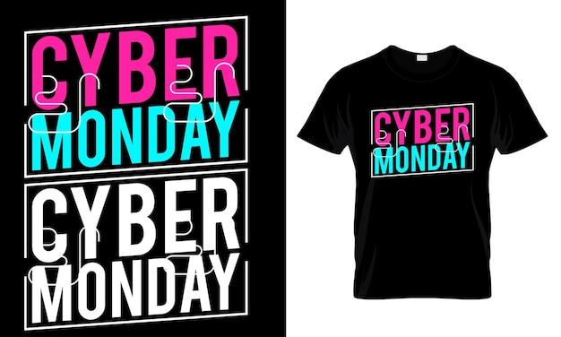 Cyber Monday T-Shirt-Design, Typografie-T-Shirt-Design, T-Shirt-Design, Vorlage für T-Shirt-Designs