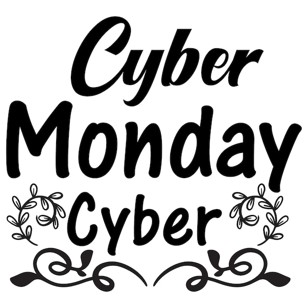 Vektor cyber monday-t-shirt-design