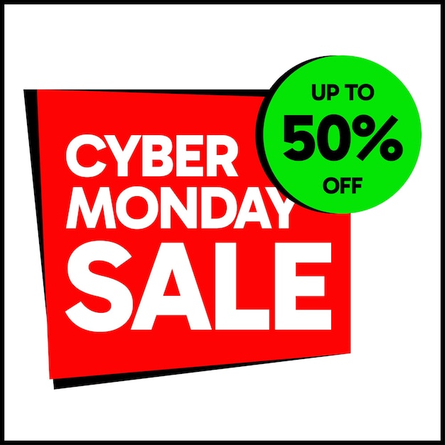 Cyber monday vektor-design