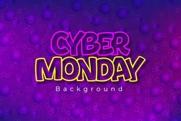 Cyber Monday-Vektorillustration Cyber Monday-Verkaufsbanner-Layout-Design Cyber Monday-Hintergrund