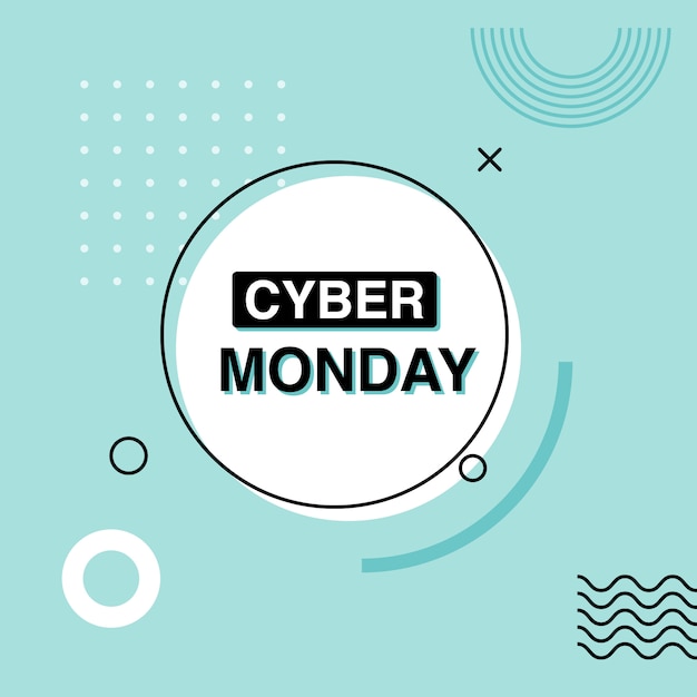 Cyber monday werbebanner.