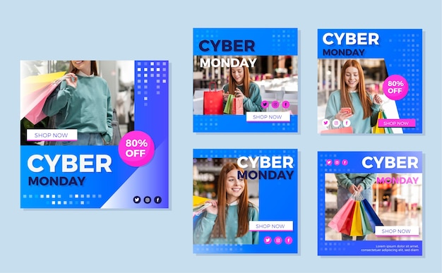 Cyber montag instagram beiträge pack