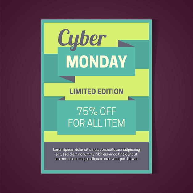 Cyber montag plakat