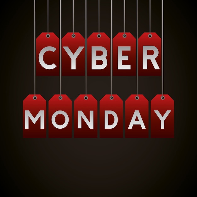 Vektor cyber ​​montag-shop