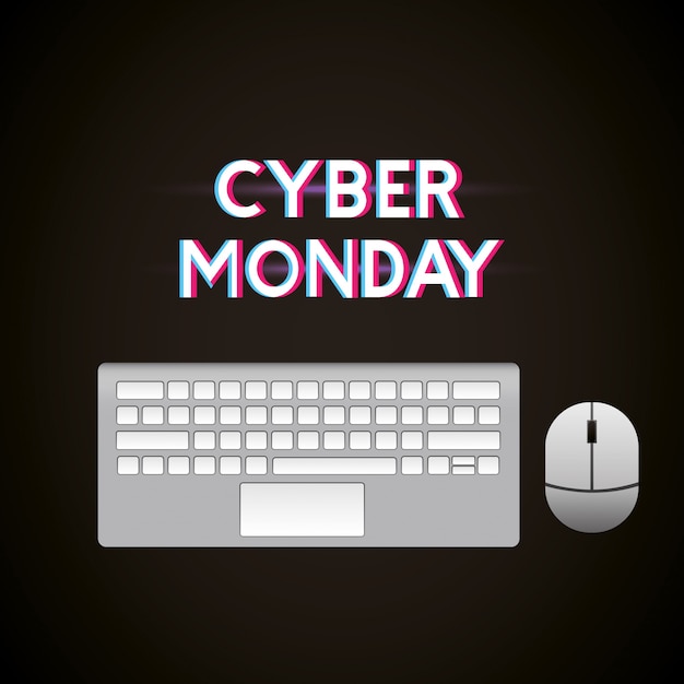 Vektor cyber ​​montag-shop