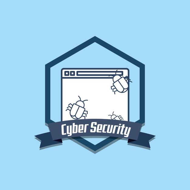 Vektor cyber-sicherheitsdesign