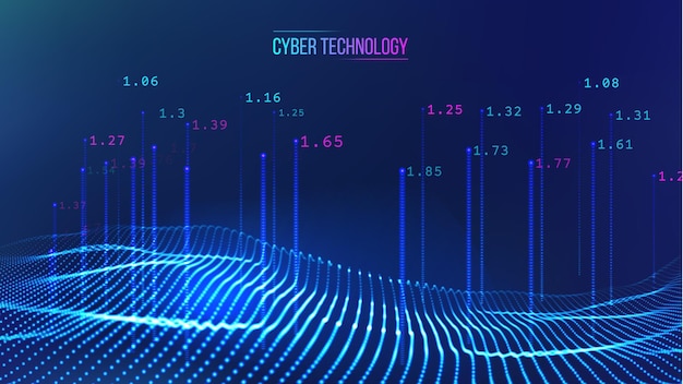 Cyber-Technologie Ai-Tech-Drahtnetzwerk futuristisches Drahtmodell Künstliche Intelligenz Cyber-Sicherheitshintergrund Vektorillustration