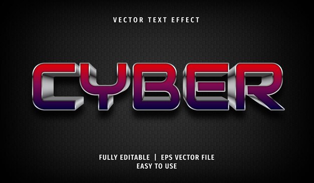 Cyber-Text-Effekt, bearbeitbarer Textstil