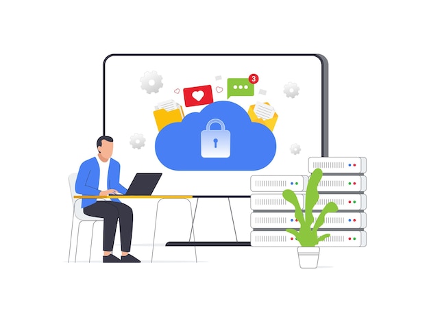 Cybersicherheit im cloudbasierten Medienmanagement. Schutz von Datendateien und Dokumenten in digitalen Ordnern