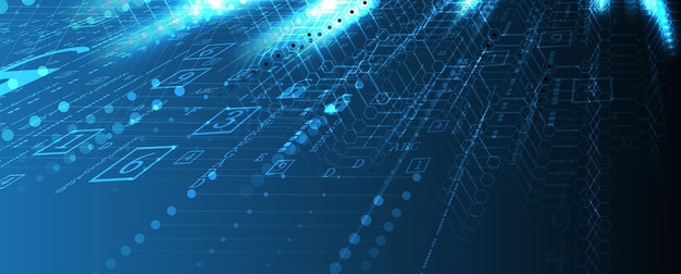 Cybersicherheit und Informations- oder Netzwerkschutz Zukunftstechnologie Webdienste für Unternehmen und Internet-Projekt