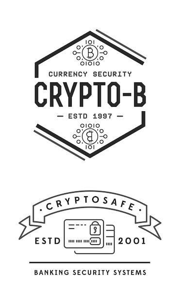 Cybersicherheitszeichen oder Banner mit Ikonen flache Design-Anwendung Verschlüsselung operativer Vektor Minimal