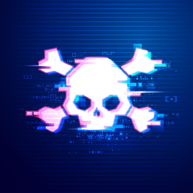 Vektor cyberskull