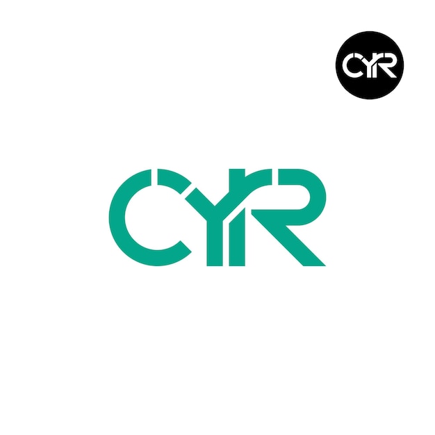 Cyr-buchstaben-monogramm-logo-design