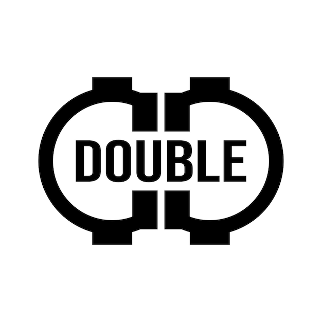 D doppelbuchstabielles monogramm-logo