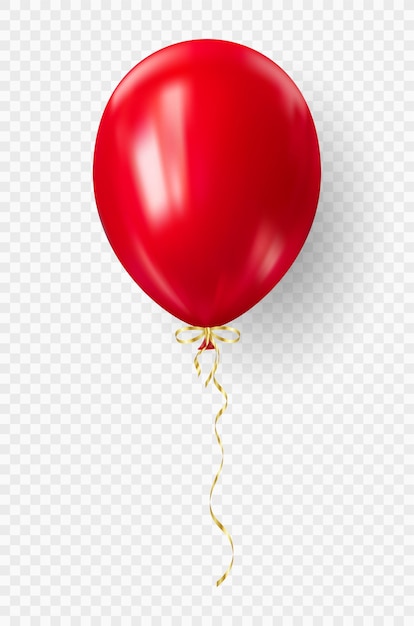 D realistischer roter Ballon USA Unabhängigkeitstag patriotisches Design