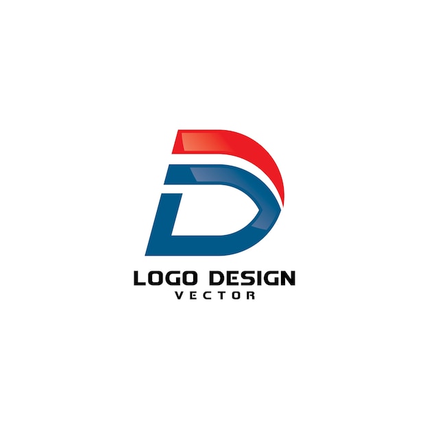 D-symbol-firmenlogo-design-vektor