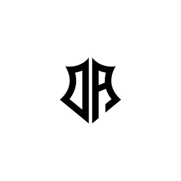 DA-Monogramm-Logo-Design, Buchstabe, Text, Name, Symbol, einfarbig, Logo, Alphabet, Zeichen, einfaches Logo