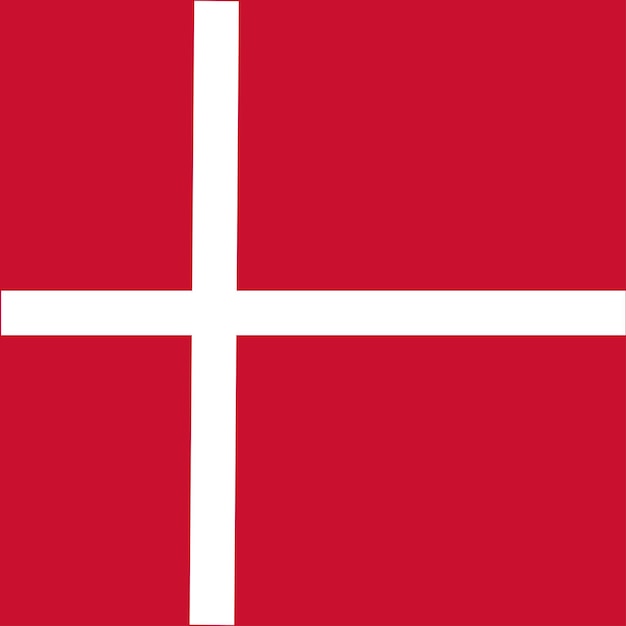 Vektor dänische flagge