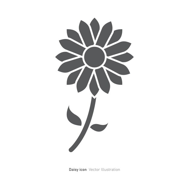 Daisy-Icon-Design-Vektorillustration