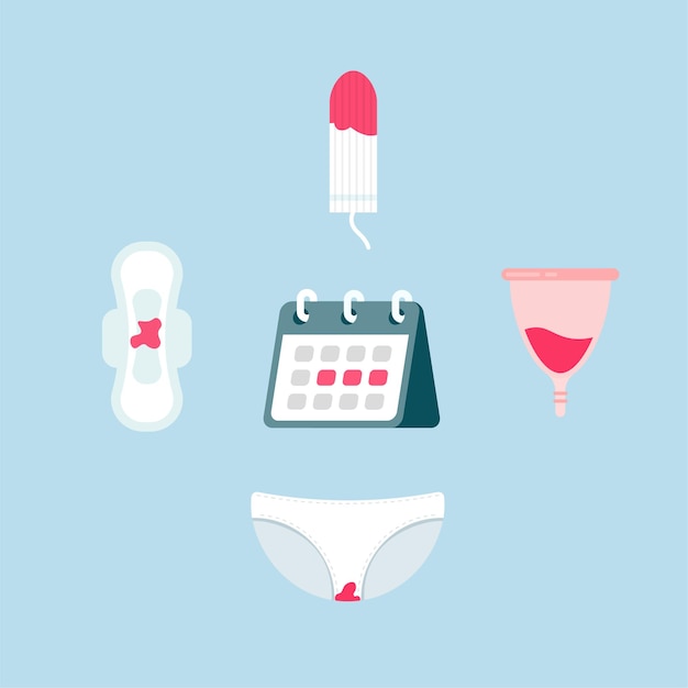 Damenhygiene-Set Power-Tage Menstruationstage Damenbinden TamponsMenstruationstasse