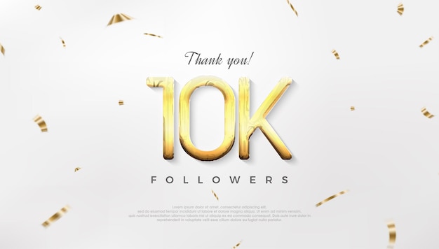 Danke an 10.000 Follower, die Erfolge für Social-Media-Beiträge feiern